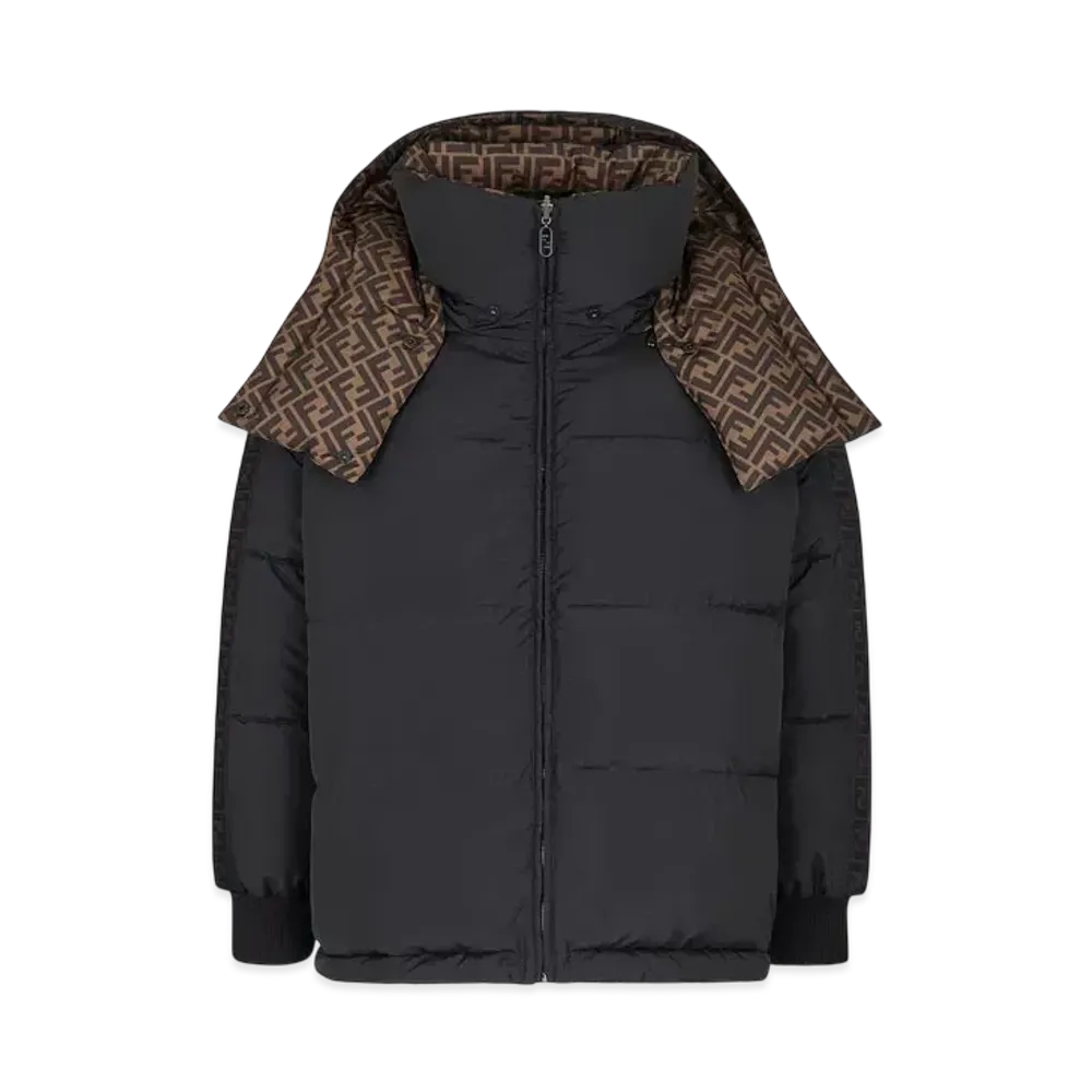 FENDI Women's Nylon Down Jacket "Black"