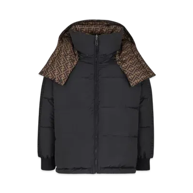FENDI Women's Nylon Down Jacket "Black"