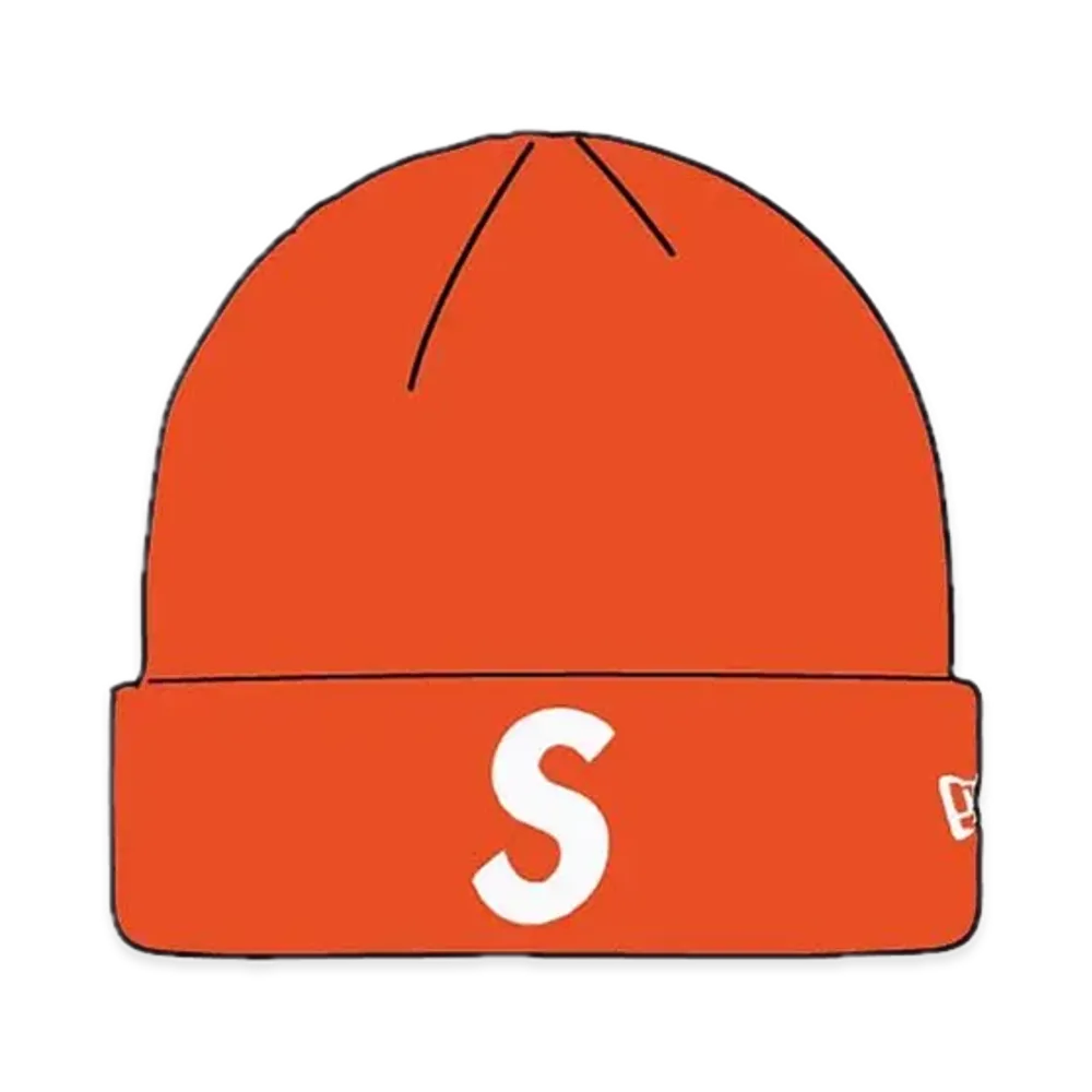 Supreme New Era S Logo Beanie "Orange" (24FW)