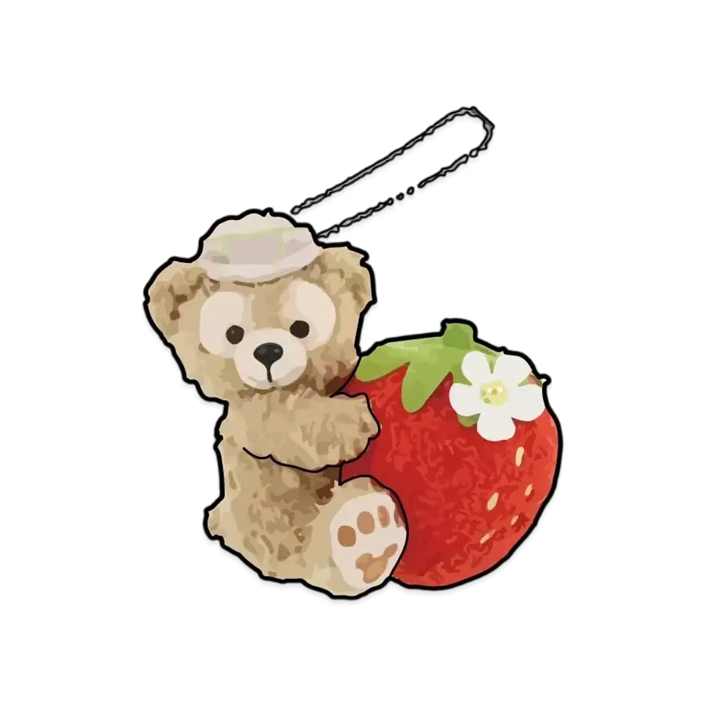 Disney Heartfelt Strawberry Gift Stuffed Animal Charm Duffy "Multi"