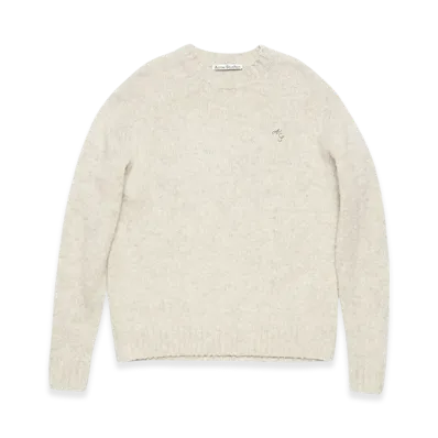 Acne Studios Crew Neck Wool Jumper "Light Grey Melange"