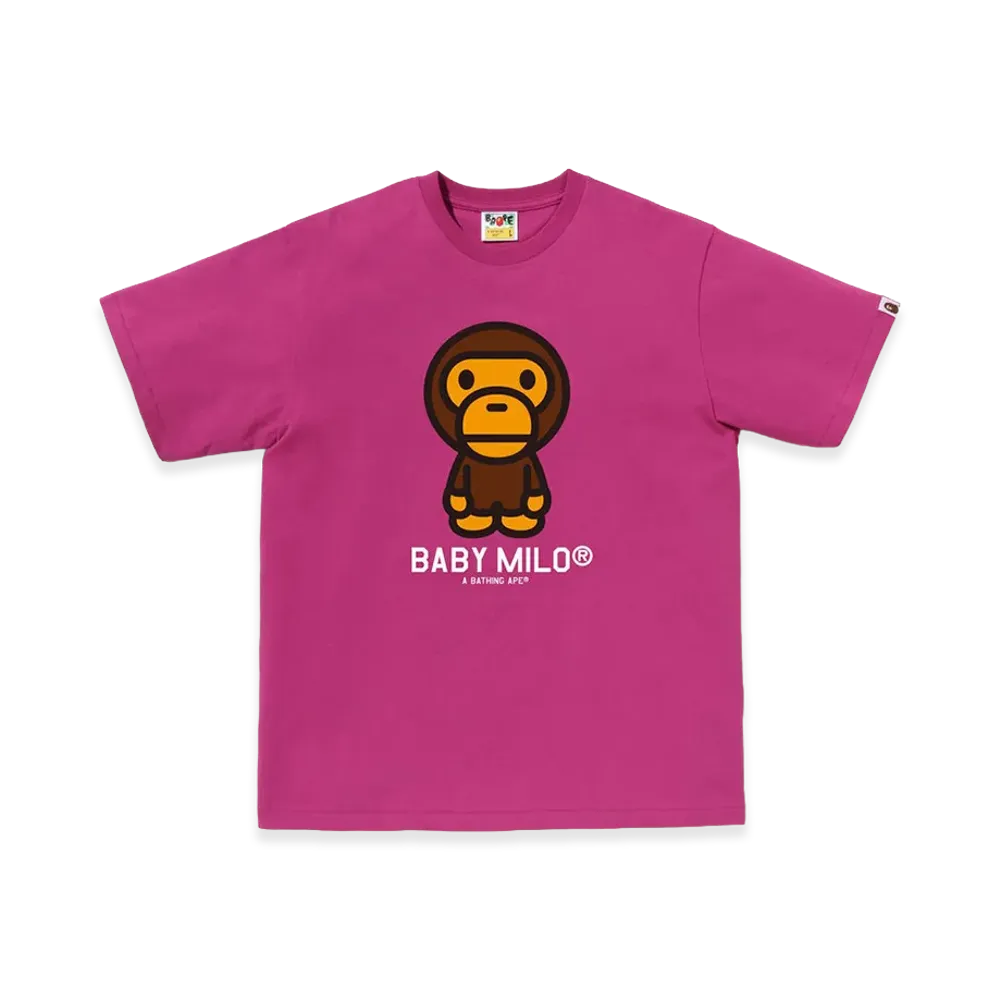 A BATHING APE Baby Milo Tee "Pink"