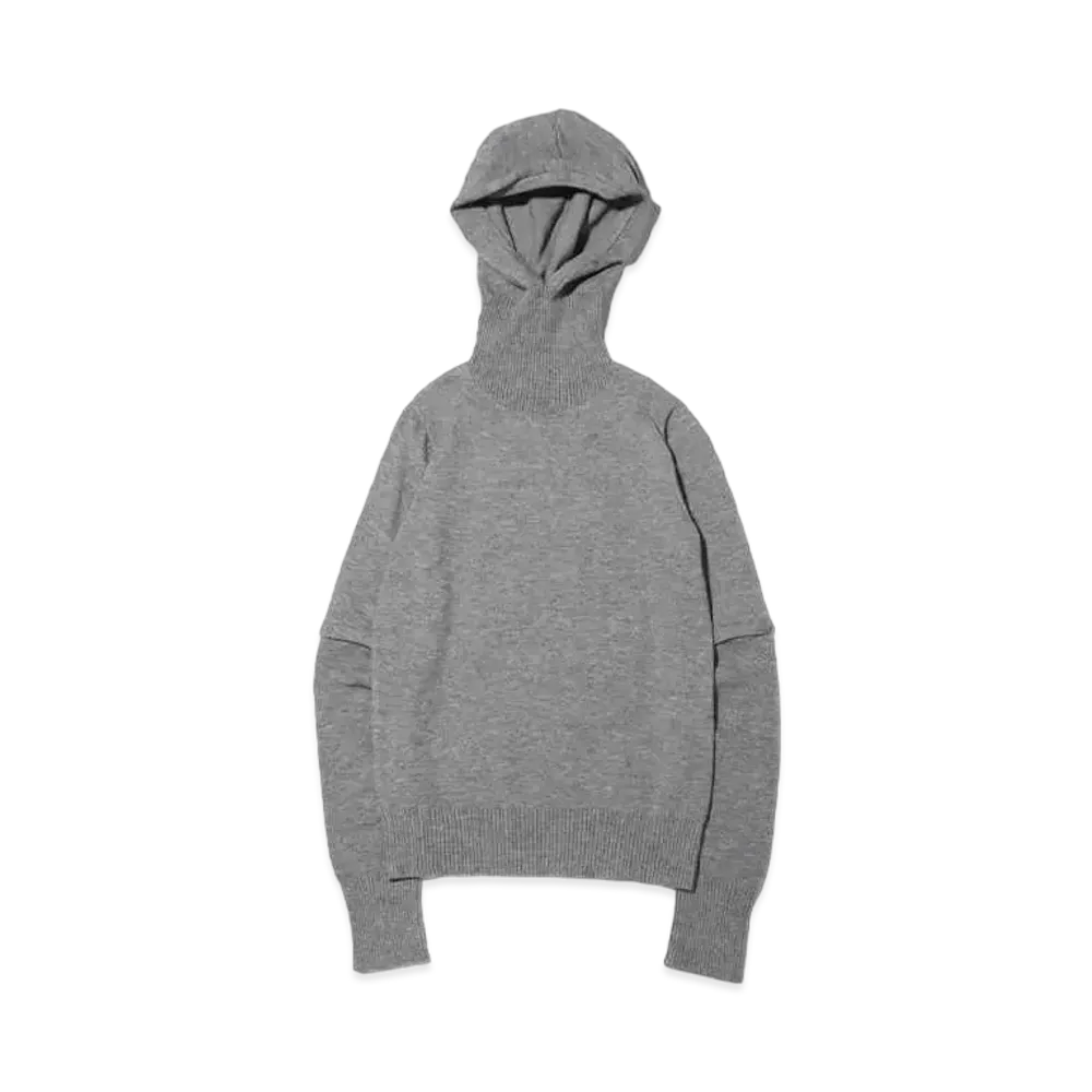 atmos pink Hood Tsuki Turtle Knit Tops "Gray"