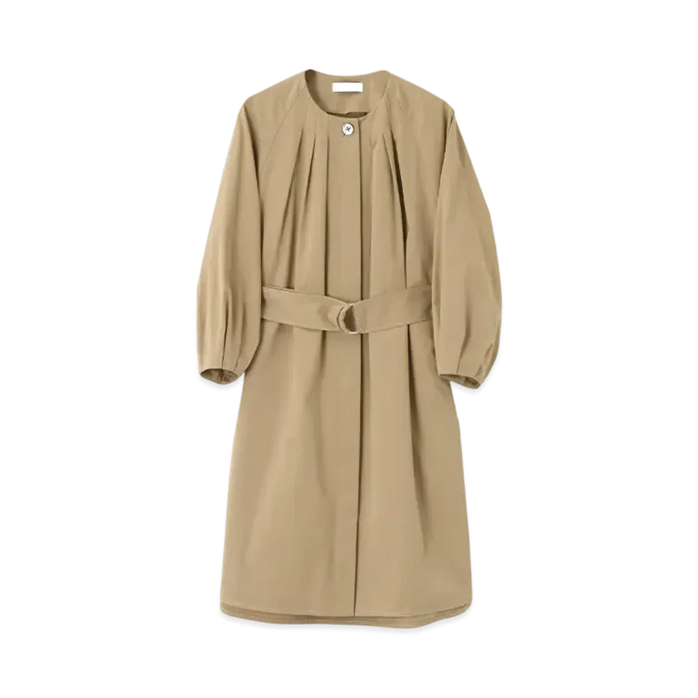 Paul Smith Womens Waist Belt Tuck Dress "Camel"