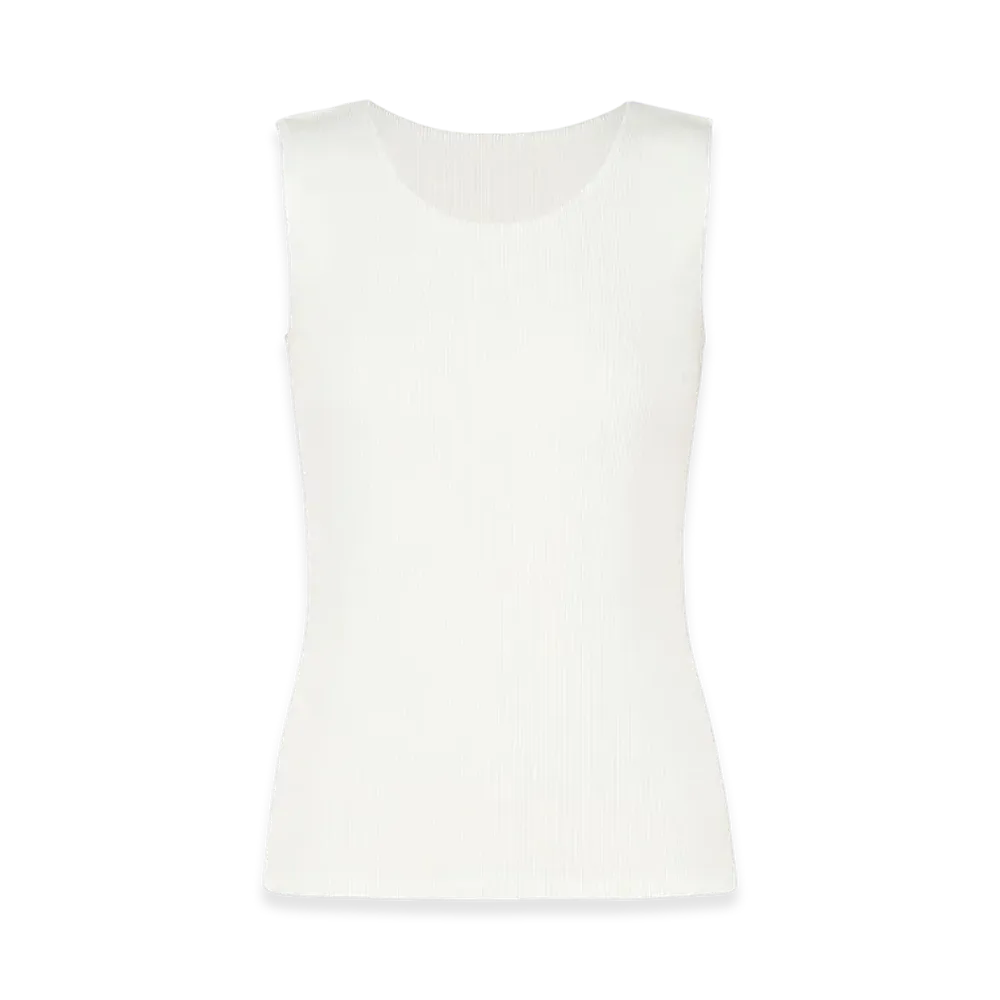 PLEATS PLEASE ISSEY MIYAKE Mist Basics "White"