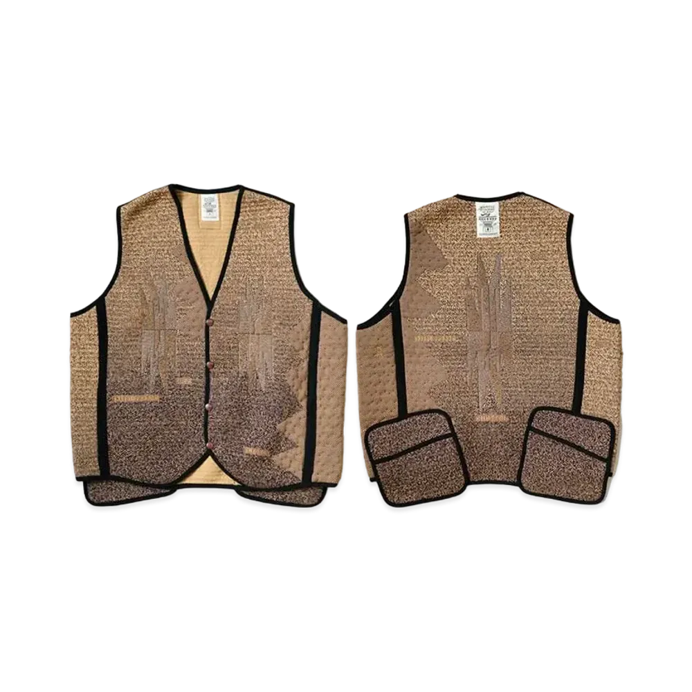 KAPITAL 3D Knit Chimayo Hyper Vest 2021 "Gold"