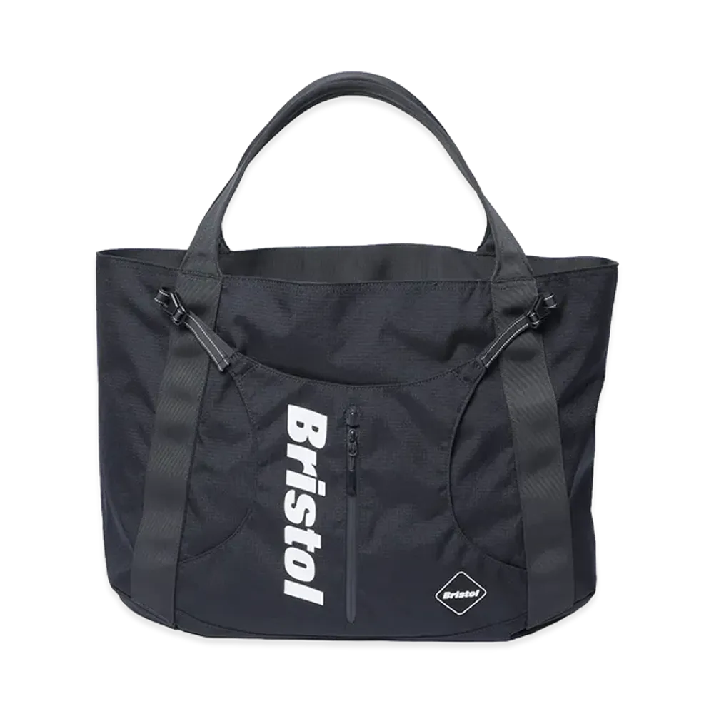 F.C.Real Bristol Cordura Ripstop Adjustable Tote Bag "Black"