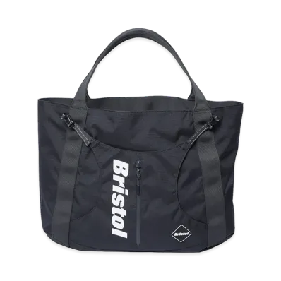 F.C.Real Bristol Cordura Ripstop Adjustable Tote Bag "Black"