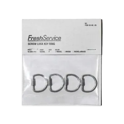 FreshService Screw Lock Key Ring "Nickel"