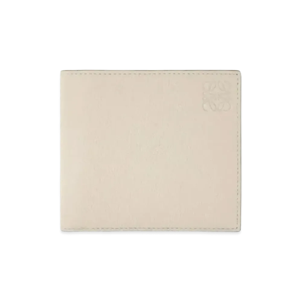 LOEWE Bifold Wallet In Soft Grained Calfskin "Light Oat"