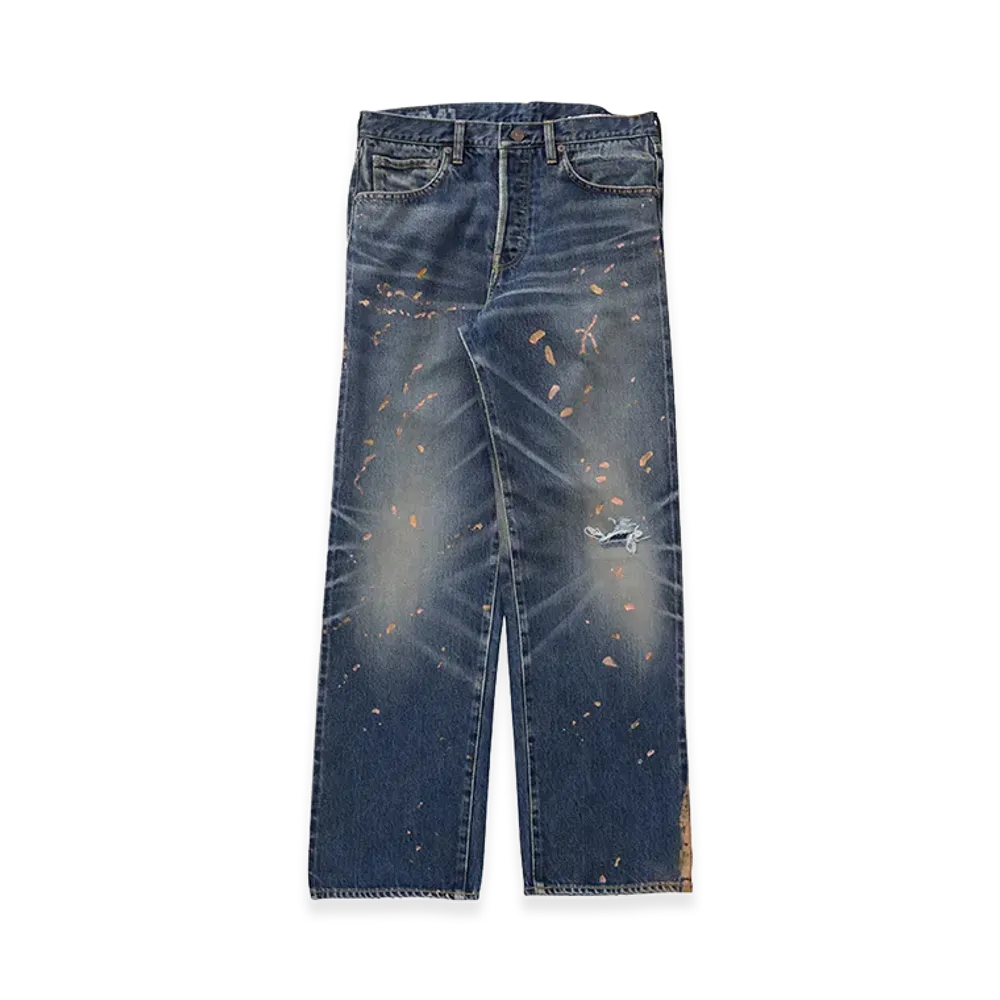 visvim Social Sculpture 01 Narrow Dmgd-41 "Indigo"
