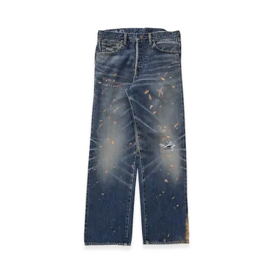 visvim Social Sculpture 01 Narrow Dmgd-41 "Indigo"