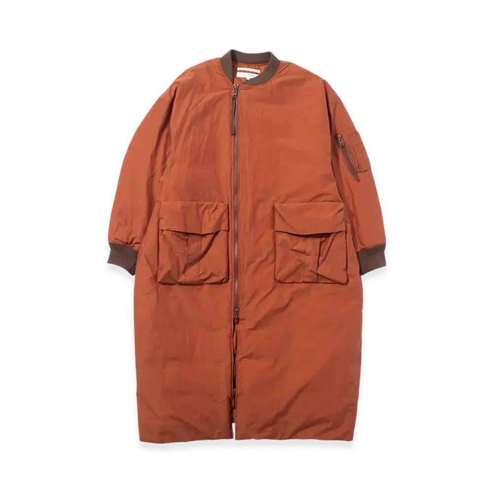 F/CE. Recycled Down MA-1 Long Coat "Brick"