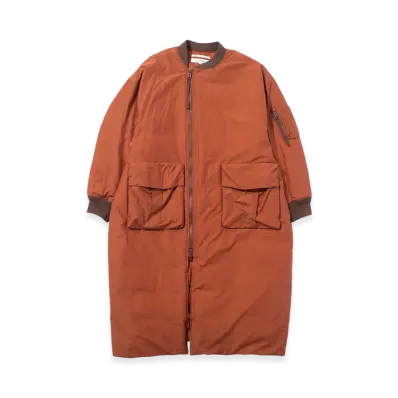 F/CE. Recycled Down MA-1 Long Coat "Brick"