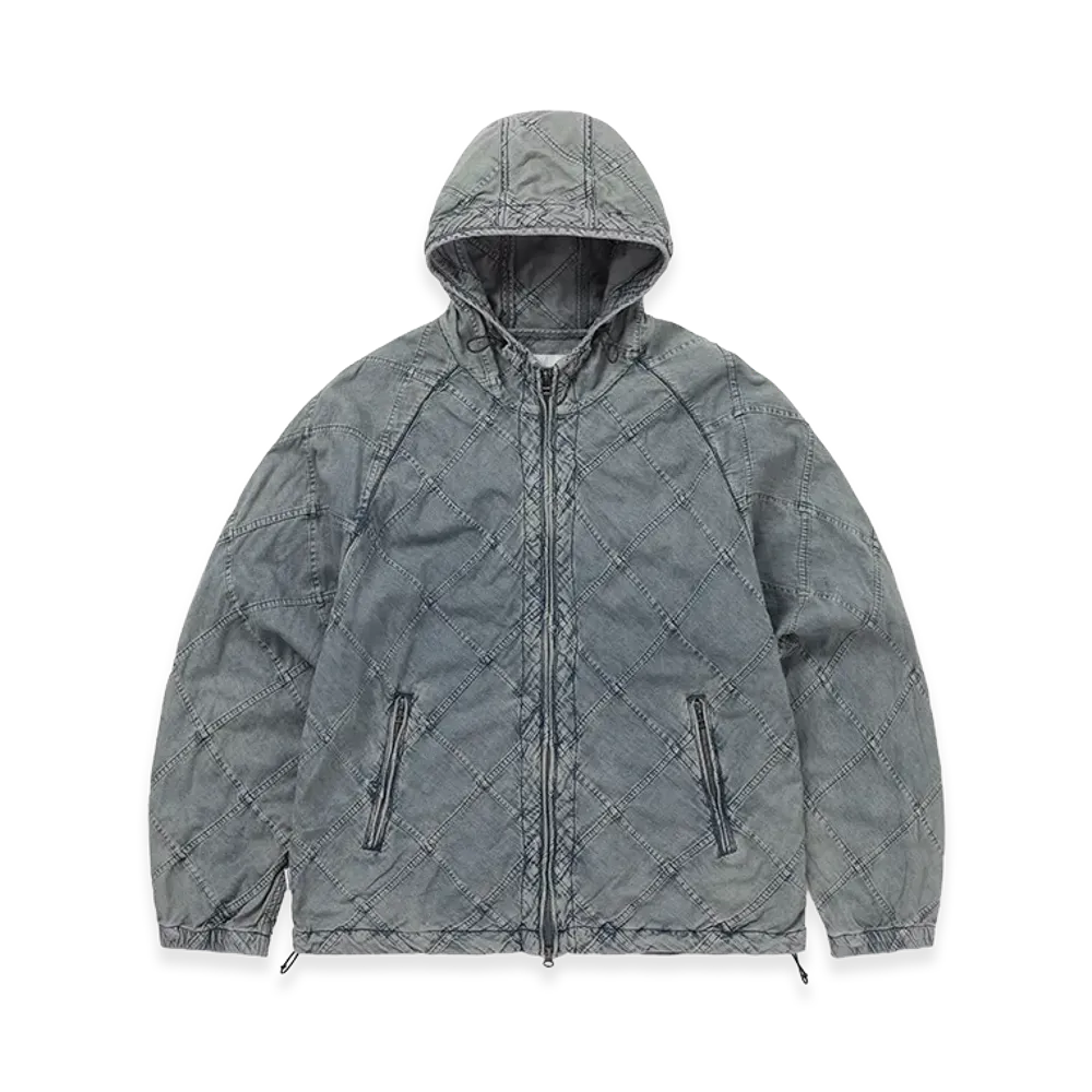 thisisneverthat Patchwork Denim Windbreaker "Blue Grey"