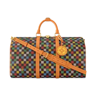 Louis Vuitton Keepall Bandouliere 50 LV Vers Damier Ebene Coated "Multicolor"
