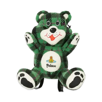 PALACE x Vivienne Westwood Teddy Bag "Green Tartan"