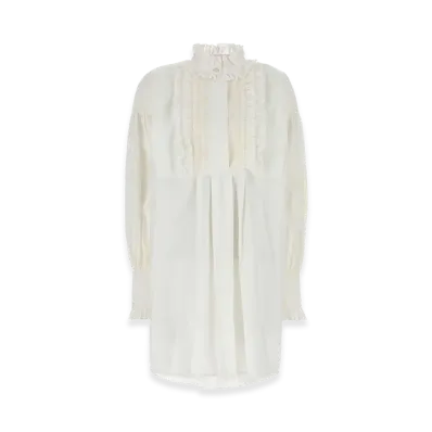 Valentino Women's Cotton Blend Dress "White"