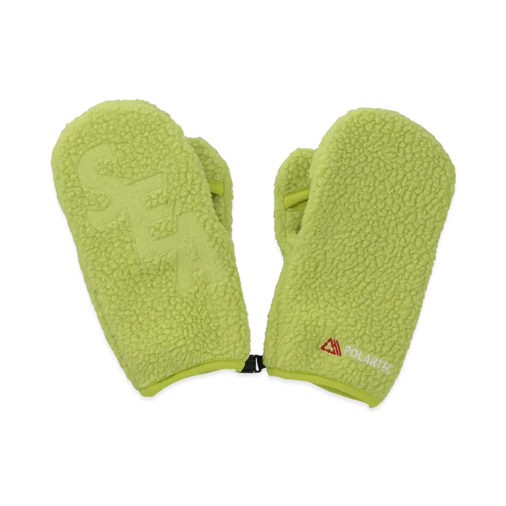 WIND AND SEA Polartec Thermal Boa Fleece Miton "Yellow"