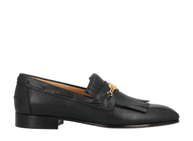Valentino Garavani Black Leather Vlogo Signature Loafers "Black"