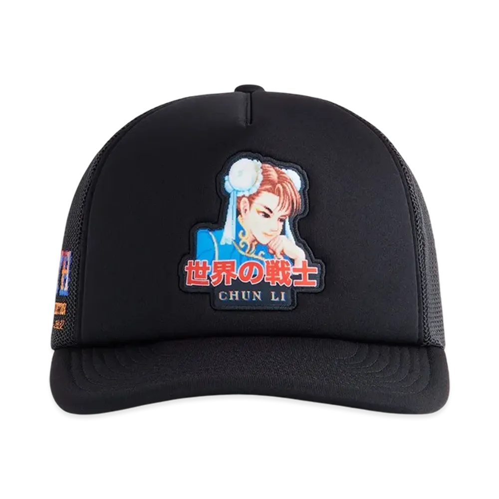 Kith x Capcom Chun Li Nolan Trucker Hat "Black"