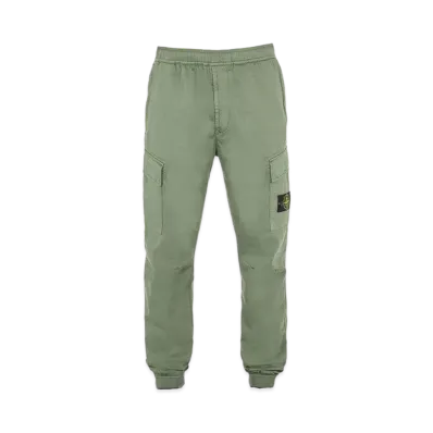 Stone Island 31314 STRETCH COTTON WOOL SATIN_REGULAR TAPERED FIT "Sage Green"
