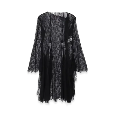 Yohji Yamamoto Gothic Lace Long Blouse "Black"