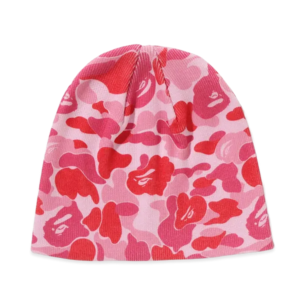 A BATHING APE Women's ABC Camo Beanie "Pink"