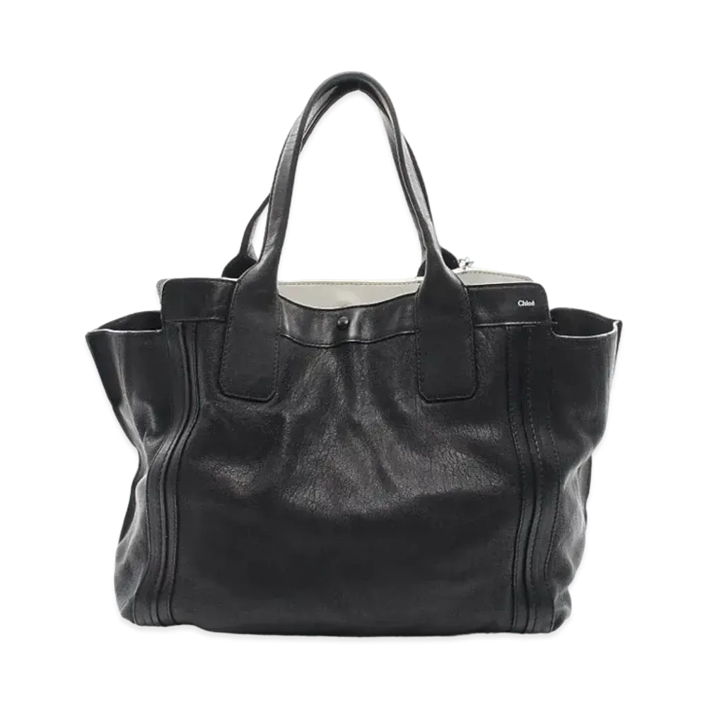 Chloe Alyson Leather Hand Bag "Black"