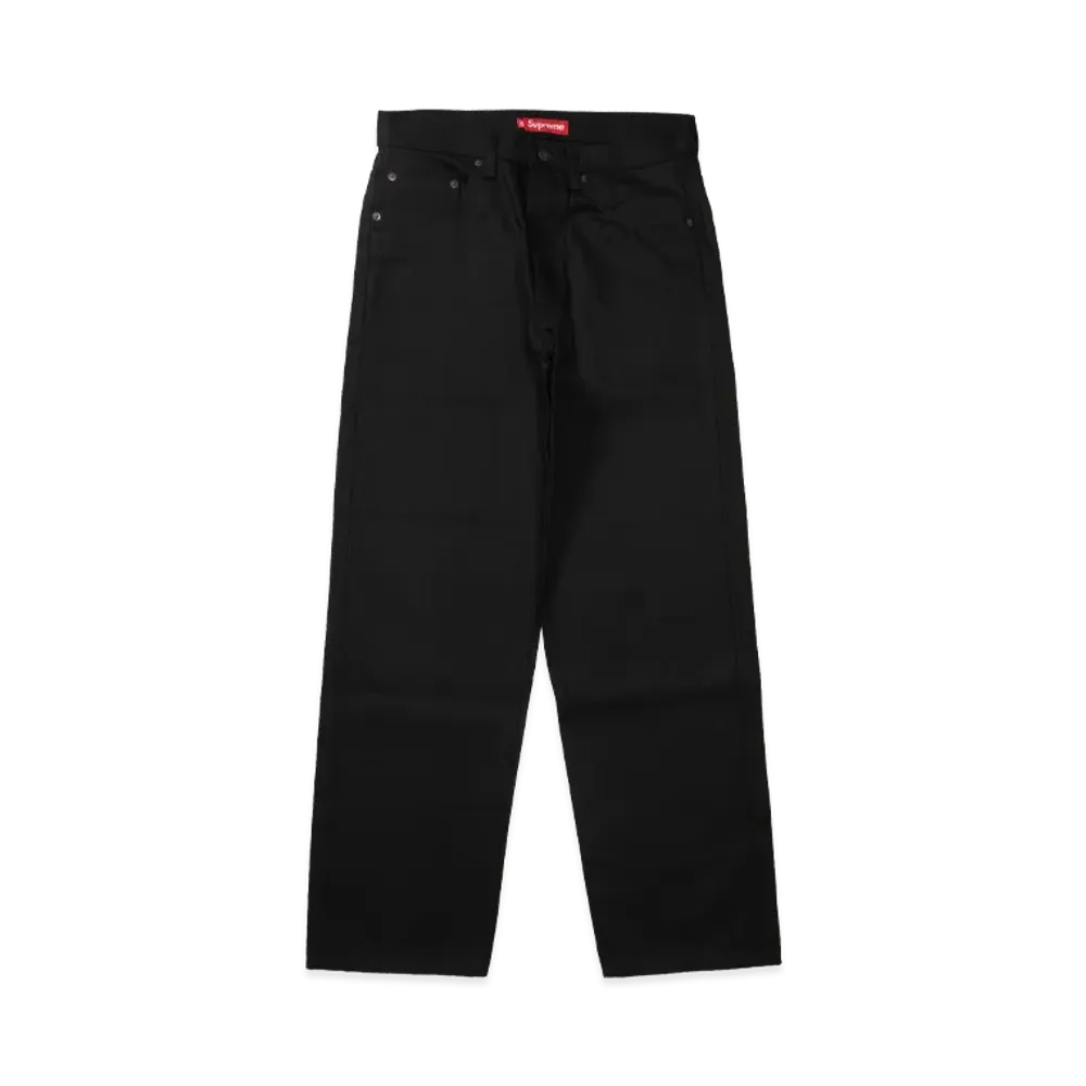Supreme Rigid Loose Fit Selvedge Jean (26SS) "Rigid Black"