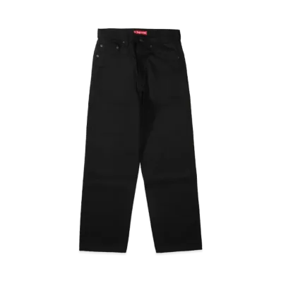 Supreme Rigid Loose Fit Selvedge Jean (26SS) "Rigid Black"