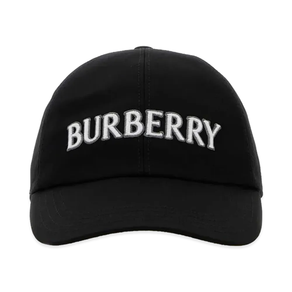 Burberry Women's Gabardine Baseball Cap "Black"