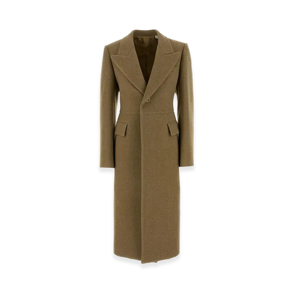 Burberry Women's Wool Blend Coat "Camel/Beige"