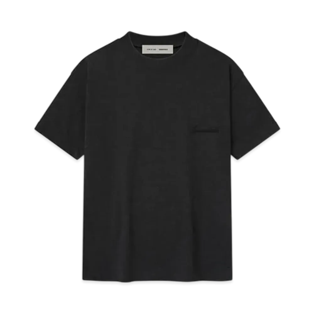 FEAR OF GOD ESSENTIALS Kids Embroidered Essential Tee "Vintage Black"