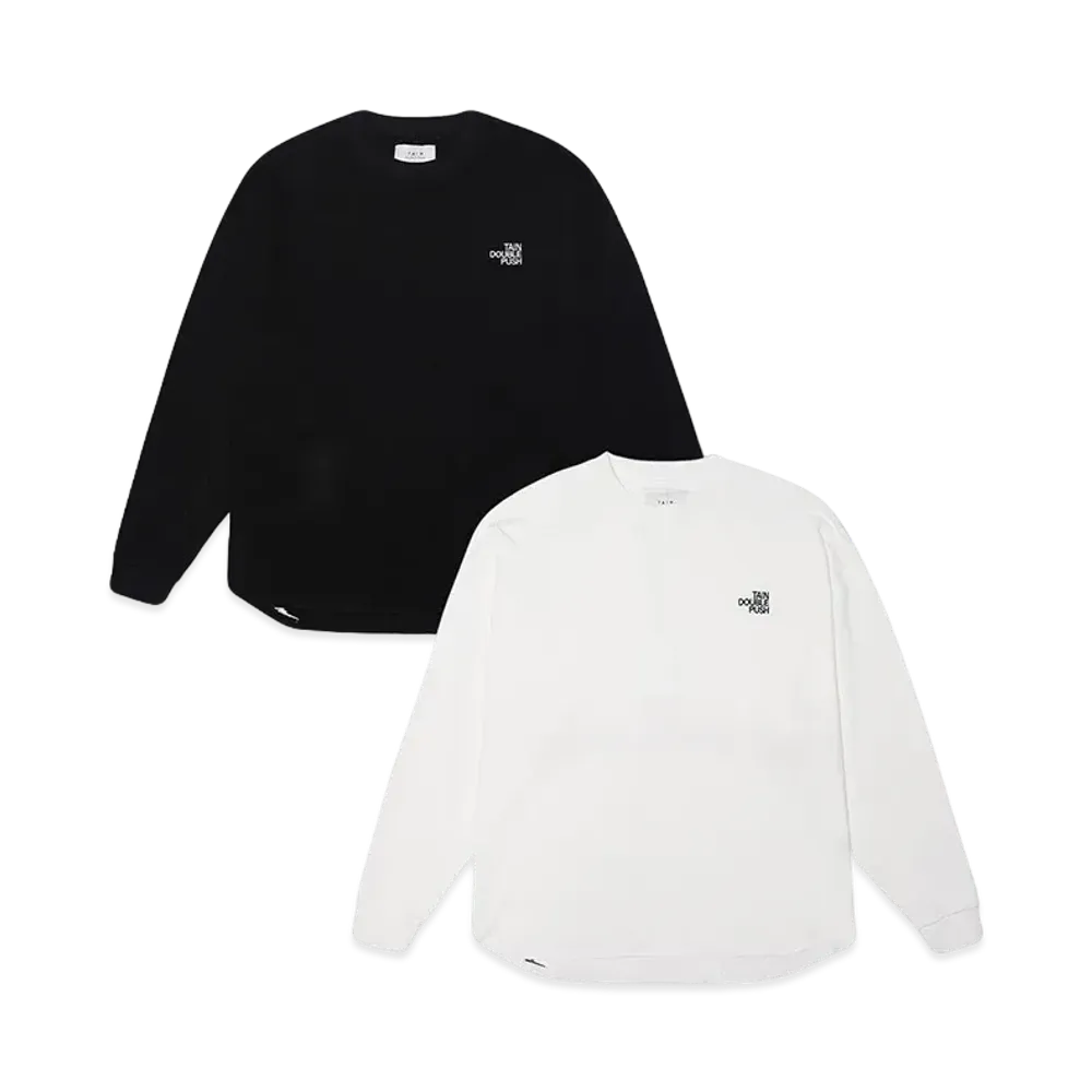 TAIN DOUBLE PUSH DOUBLE PUSH PACK THERMAL FOOTBALL T-SHIRTS "WHITE / BLACK"