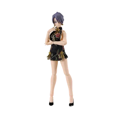 Max Factory "figma Styles" Female Body (Mika) with Mini Skirt Chinese Dress Outfit (Black)
