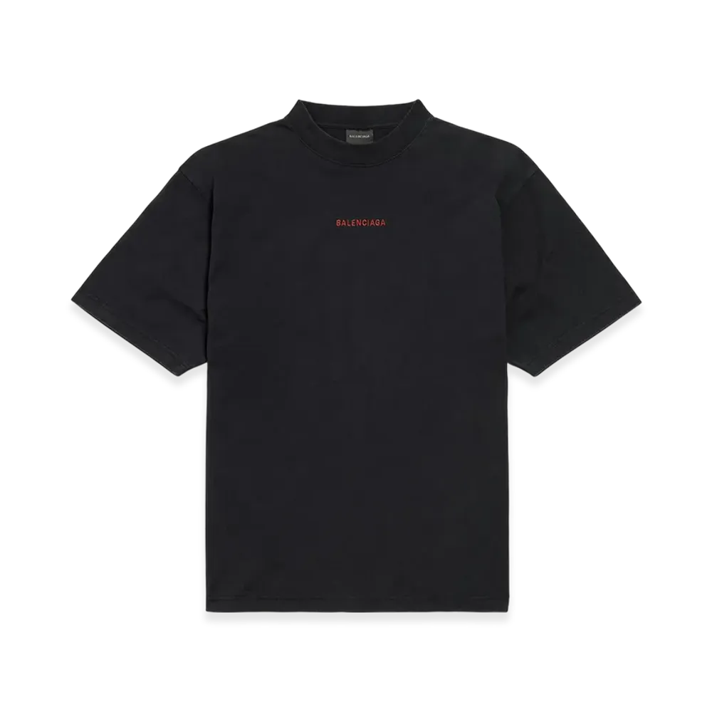BALENCIAGA BALENCIAGA Back T-shirt Medium Fit "Faded Black/Red"