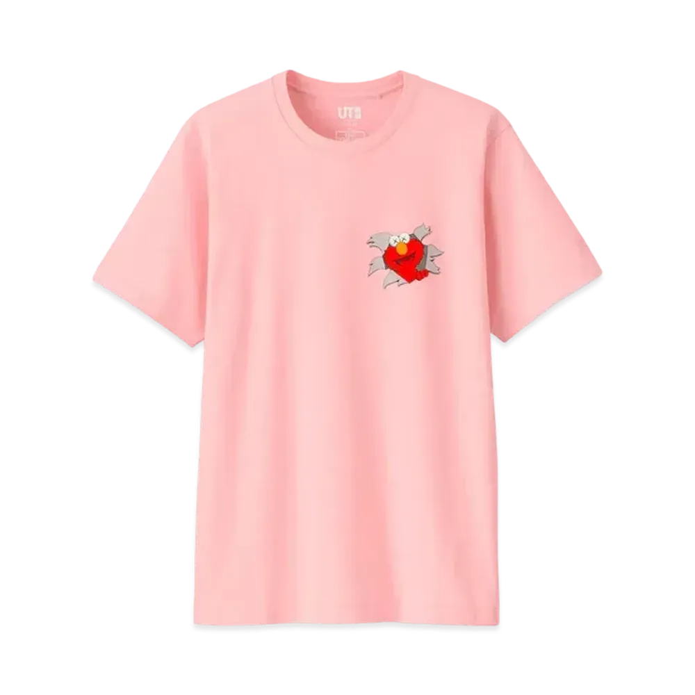 KAWS x Uniqlo x Sesame Street Elmo Tee "Pink"