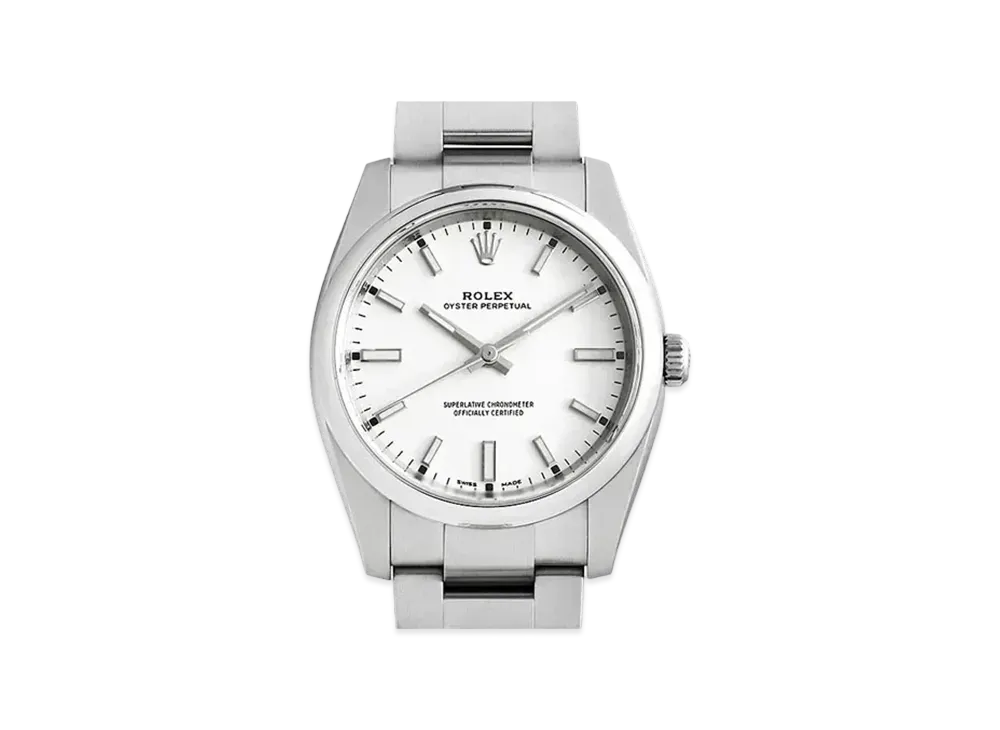 ROLEX Oyster Perpetual "White/Stainless Steel"