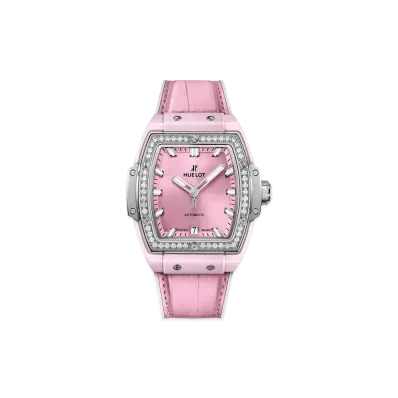 HUBLOT Spirit of Big Bang Pink Ceramic Titanium Diamonds 39mm