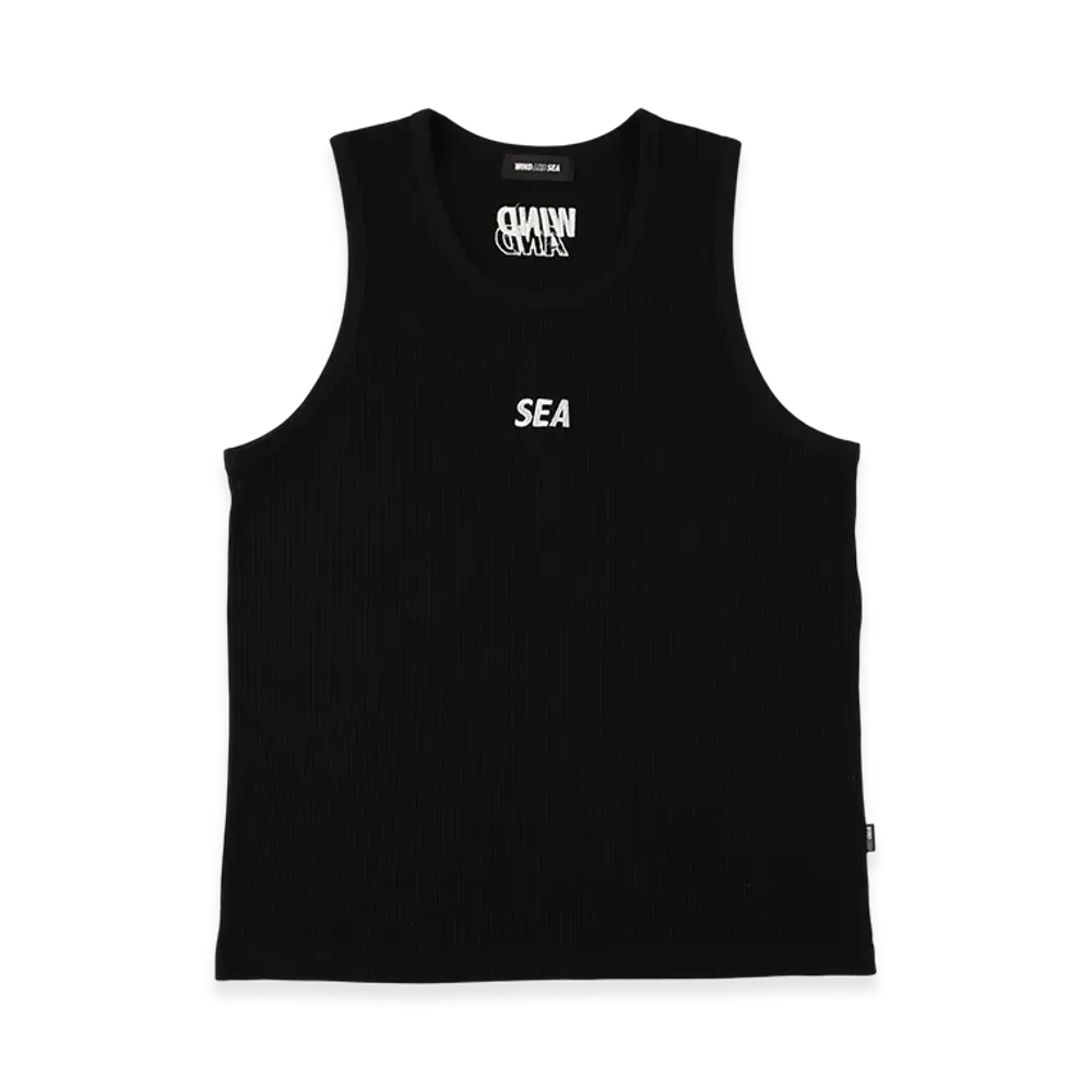WIND AND SEA Waffle Tank Top "Black"