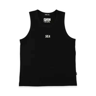 WIND AND SEA Waffle Tank Top "Black"