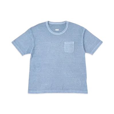 visvim Jumbo Tee S/S (Uneven Dye) "Blue"