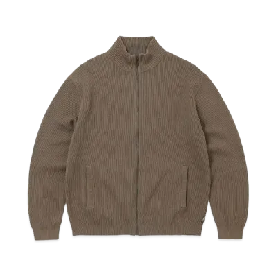 thisisneverthat Washed Full Zip Cardigan "Grey"