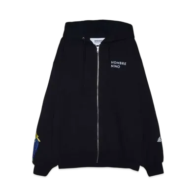 HOMBRE Nino ZIP UP HOODIE (LOGO) "BLACK"