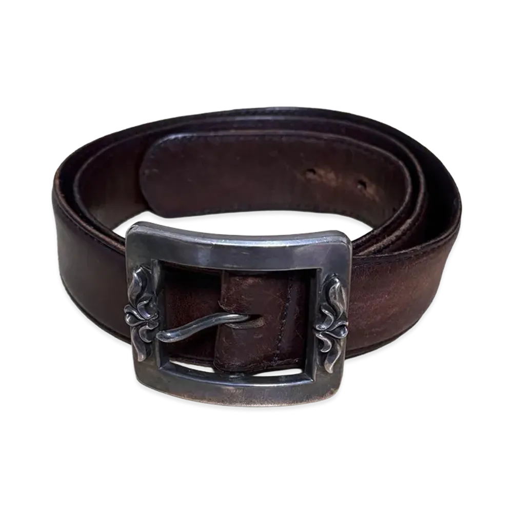 Chrome Hearts Leather Belt "Brown"