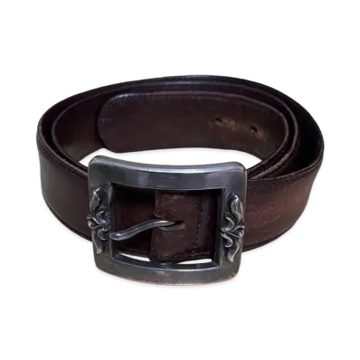 Chrome Hearts Leather Belt "Brown"