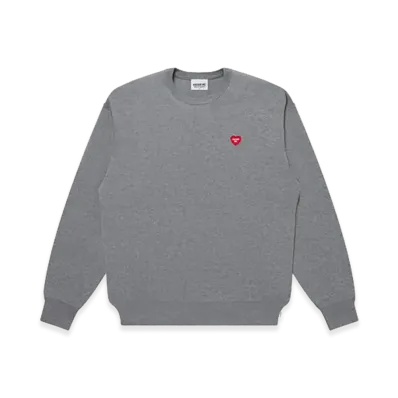Mercedes Anchor inc. V-Day Patched Knit Sweater "Heather Gray"