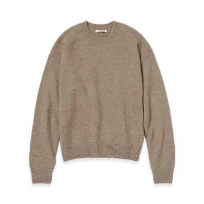 AURALEE Baby Cashmere Knit P/O "Natural Brown"