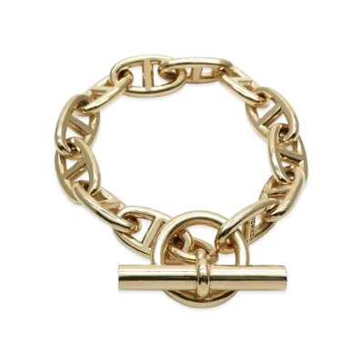 Hermes Chaine D'ancre GM K18 Bracelet "Yellow Gold"